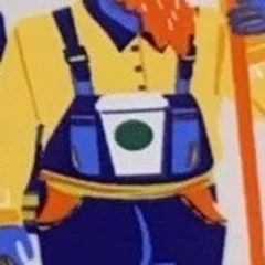 Close-up of the hidden Starbucks cup on the Kansas Discovery Series mug