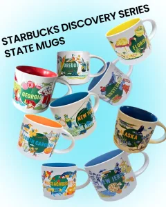 Collage of State mugs in the Discovery Series